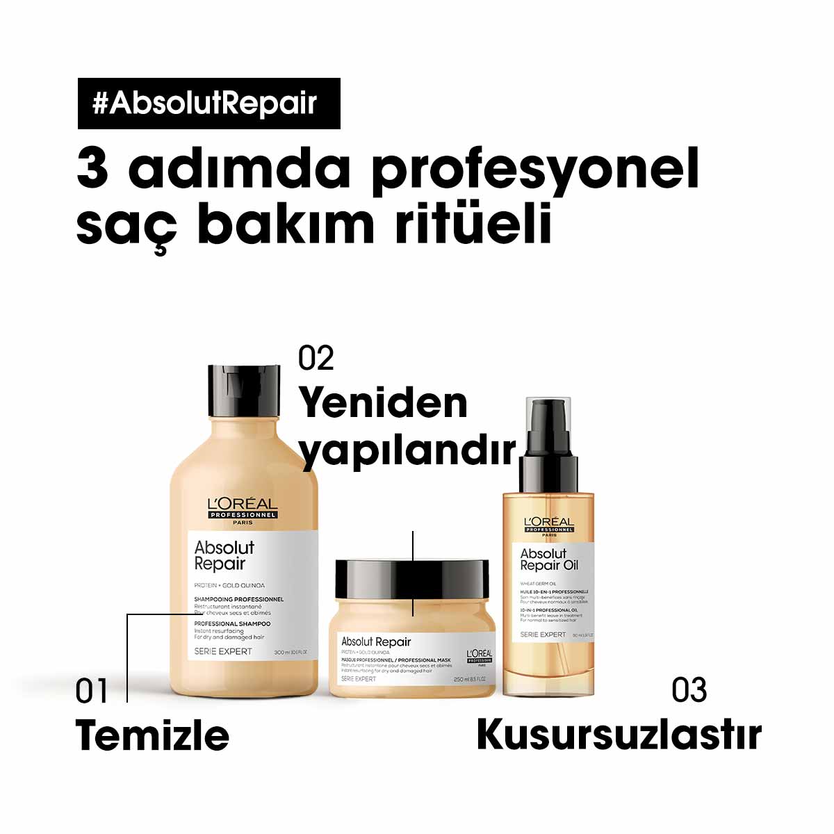 Absolut Repair Şampuan 300ml 10 Absolut Repair Şampuan 300ml - Görsel 10