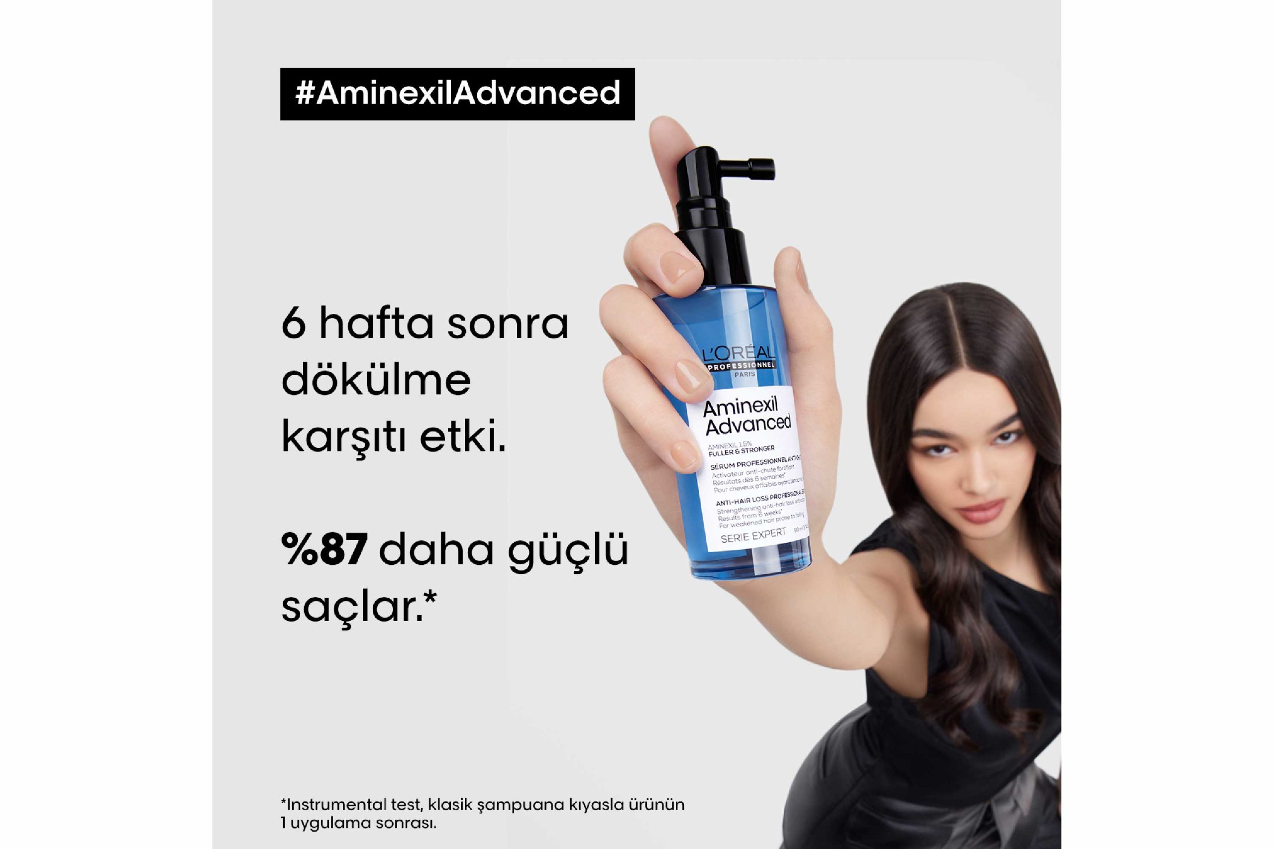 Aminexil Advanced Daha Gür & Daha Güçlü Saçlar İçin Dökülme Karşıtı Güçlendirici Aktivatör Serum 90ml 5 Aminexil Advanced Daha Gür & Daha Güçlü Saçlar İçin Dökülme Karşıtı Güçlendirici Aktivatör Serum 90ml - Görsel 5