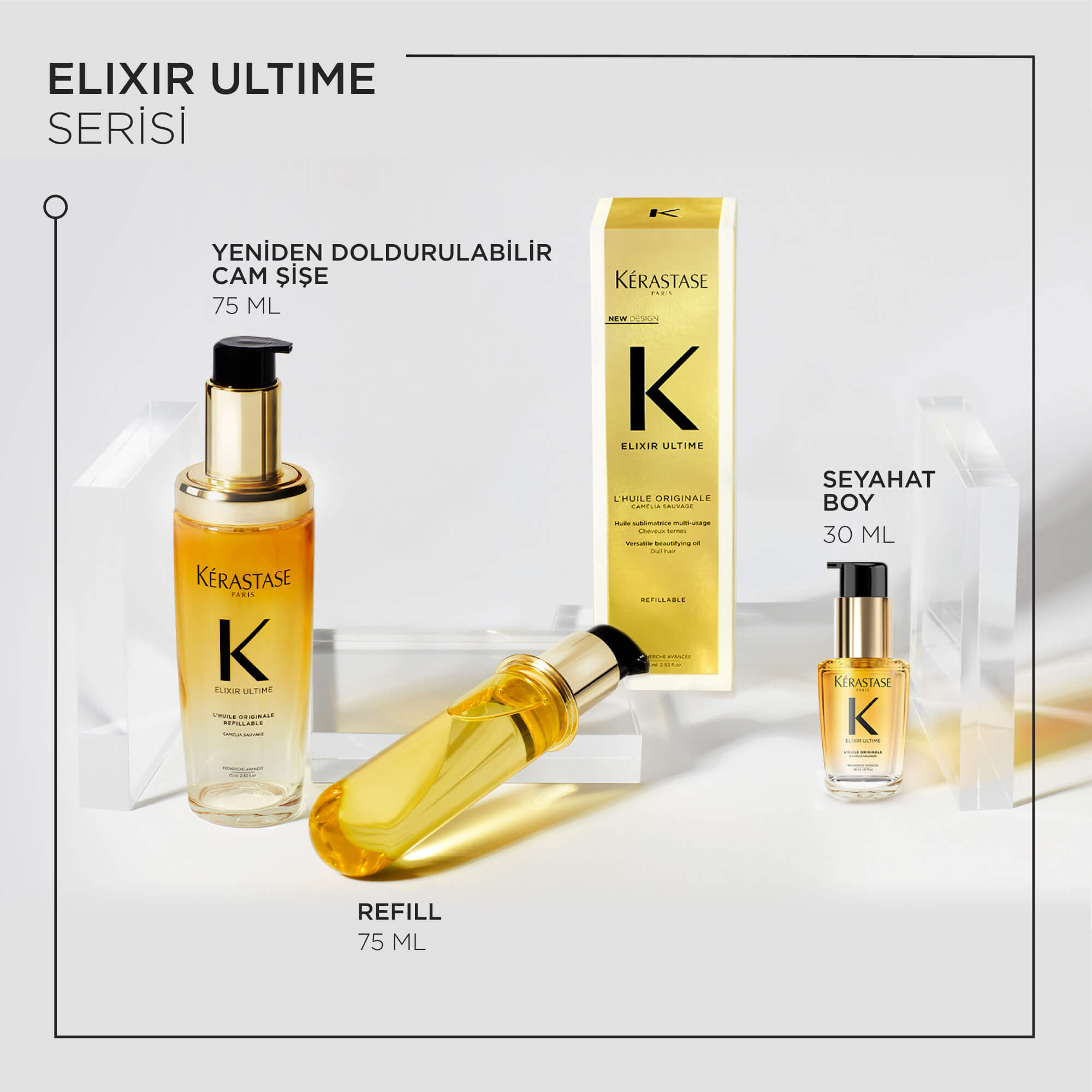 Elixir Ultime Yeniden Doldurulabilir Saç Yağı 75ml 12 Elixir Ultime Yeniden Doldurulabilir Saç Yağı 75ml - Görsel 12