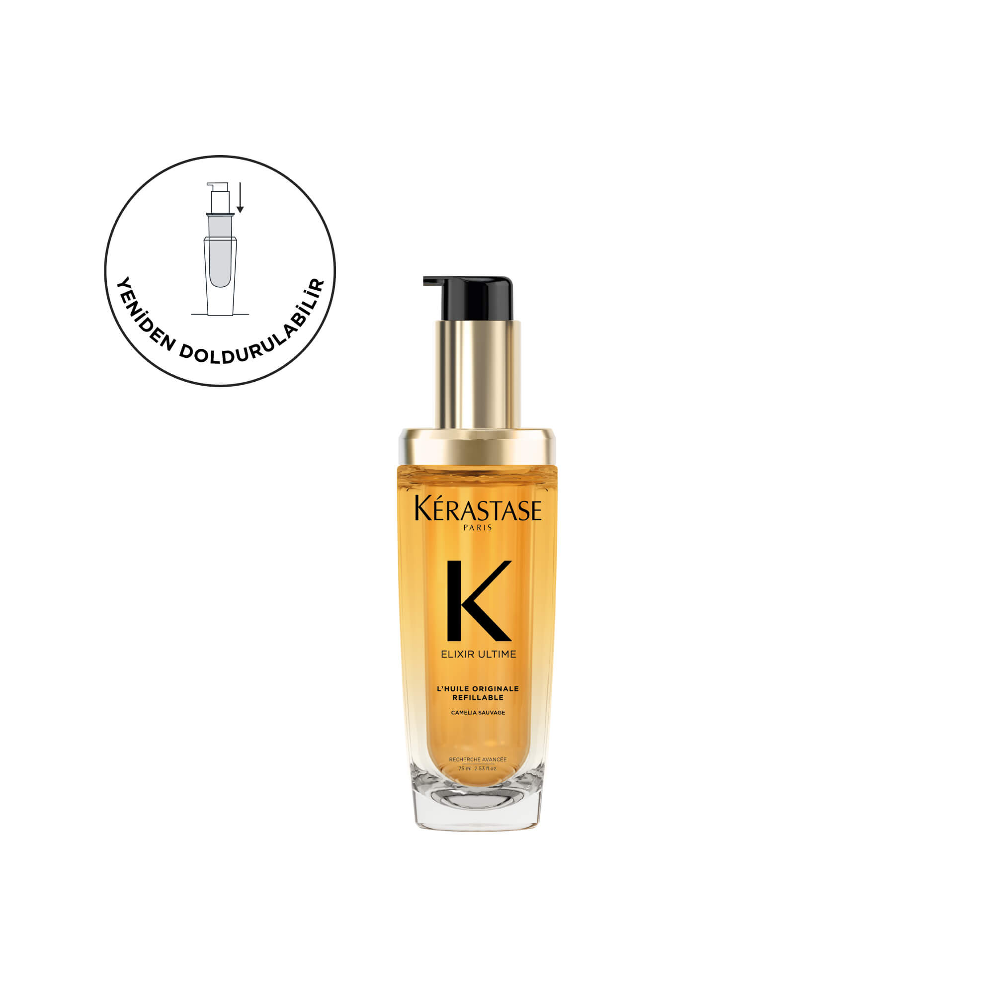 Elixir Ultime Yeniden Doldurulabilir Saç Yağı 75ml 1 Elixir Ultime Yeniden Doldurulabilir Saç Yağı 75ml