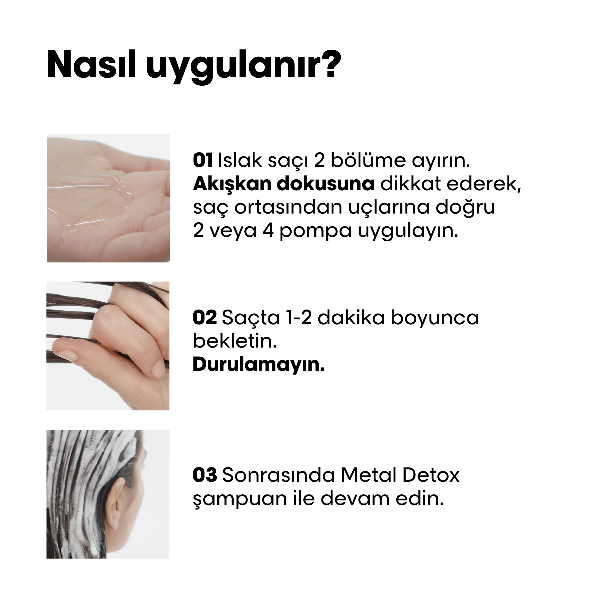 Metal Detox Şampuan Öncesi Bakım 250ml 3 Metal Detox Şampuan Öncesi Bakım 250ml - Görsel 3